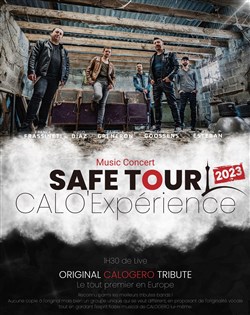 Affiche de Calo'Expérience safe tour : Tribute Calogero