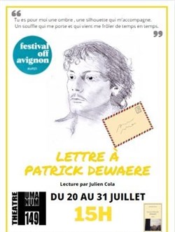 Affiche de Lettre à Patrick Dewaere | par Julien Cola