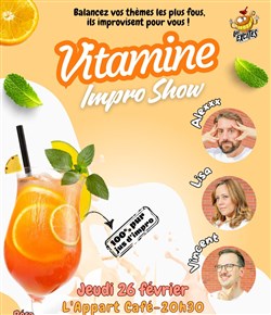 Affiche de Les Excités dans Le Vitamin Impro Show