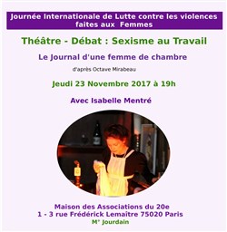 Affiche de Théâtre débat | Le Journal d'une femme de chambre