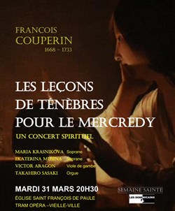 Affiche de François Couperin : Leçons de ténèbres - Concert à la bougie