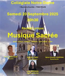 Affiche de Récital Lyrique Musique Sacrée