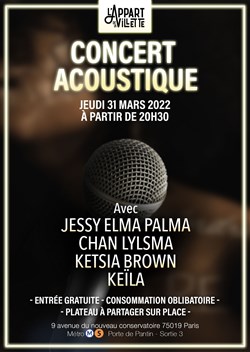 Affiche de Concert acoustique