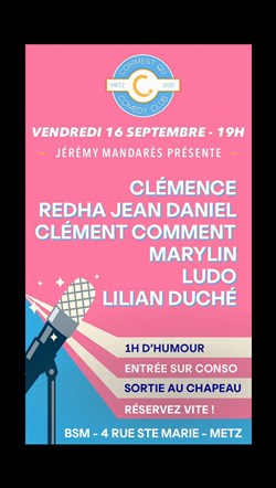Affiche de Le Comedy Club de Metz : C'est la rentrée !