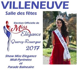 Affiche de Election Miss Elegance Quercy-Rouergue 2017