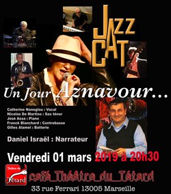 Affiche de JazzACat : Un jour Aznavour...