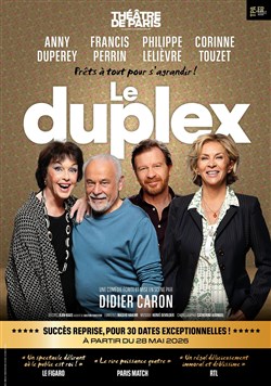 Affiche de Le duplex | avec Anny Duperey, Francis Perrin, Philippe Lelièvre et Corinne Touzet