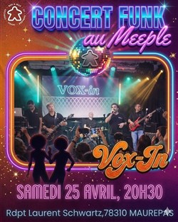 Affiche de Concert Funk au Meeple
