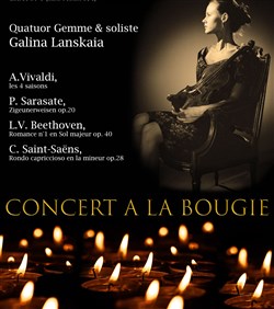 Affiche de Concert à la bougie