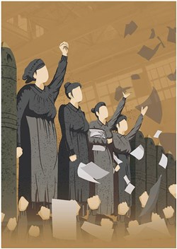 Affiche de Les filles aux mains jaunes