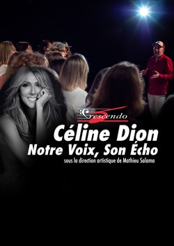 Affiche de Céline Dion, notre voix son écho