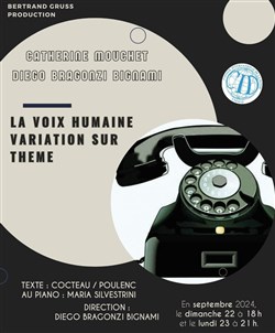 Affiche de La voix humaine : Variations sur thème