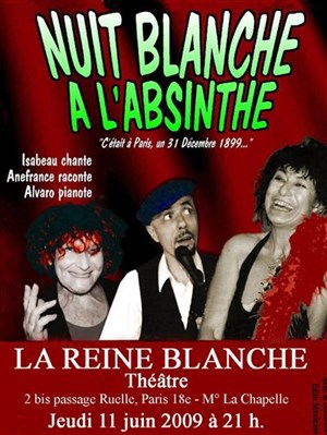 Affiche de nuit blanche à l'absynthe