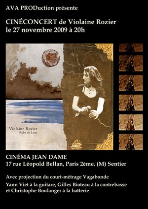 Affiche de Violaine Rozier dans Ciné-concert de Violaine Rozier en Quatuor