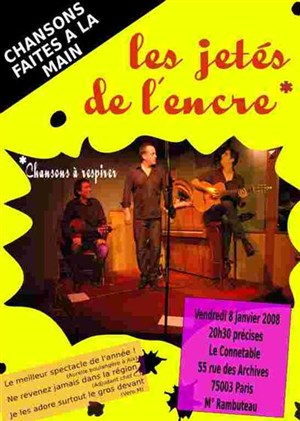 Affiche de Les jetés de l'encre : Nouvelles chansons