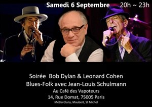 Affiche de Concert hommage Bob Dylan & Leonard Cohen | Dîner-Spectacle
