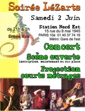 Affiche de Soirée lézarts