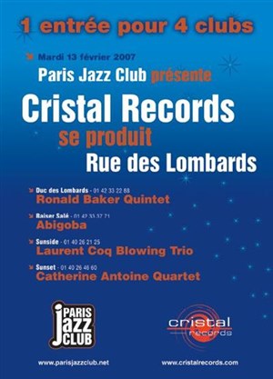 Affiche de Paris Jazz Club présente Cristal Records