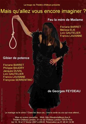 Affiche de Feu la mère de madame suivi de Gibier de potence de Feydeau