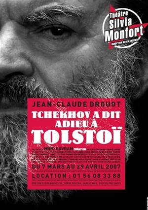 Affiche de Tchekhov a dit Adieu à Tolstoï | Nouvel espace culturel