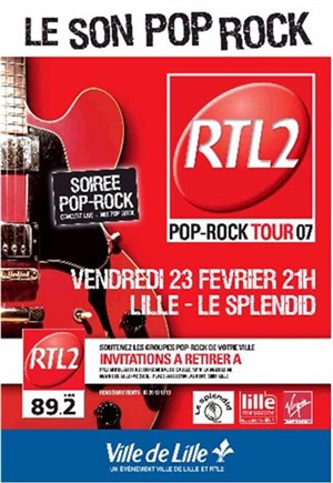 Affiche de RTL 2 Pop Rock Tour à Lille