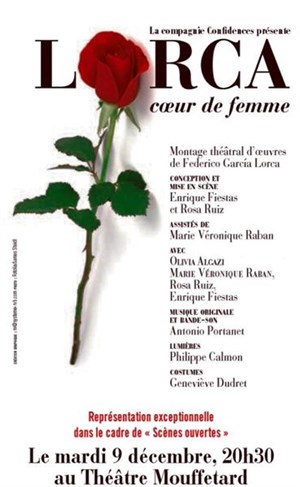 Affiche de Lorca, coeur de femme