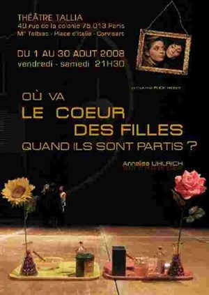 Affiche de Où va le coeur des filles quand ils sont partis ? | Theatre Tallia