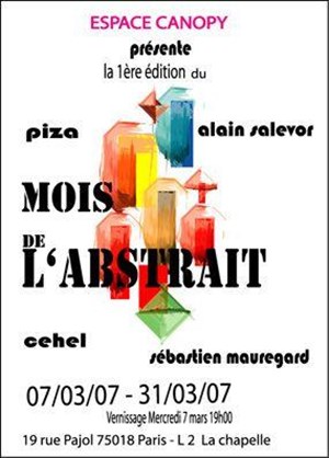 Affiche de Peinture : Mois de l'Abstrait à l' Espace Canopy