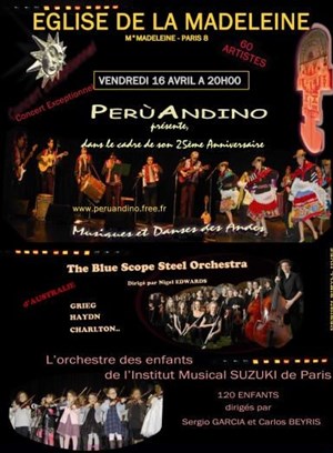 Affiche de Peru Andino à l'occasion de son 25ème anniversaire