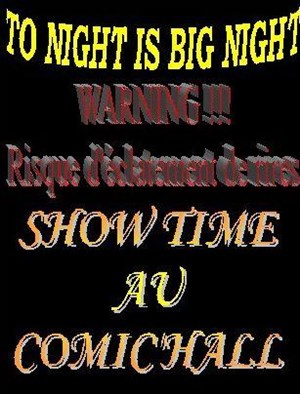 Affiche de Show time au Comic'Hall