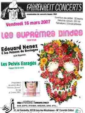 Affiche de Les Suprêmes Dindes + Edouard Nenez et les Princes de Bretagne + Les Pelvis Enragés