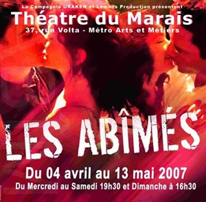 Affiche de Les abîmés | Théâtre du Marais