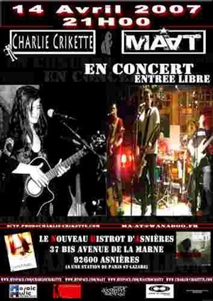 Affiche de Charlie Crikette et MAAT