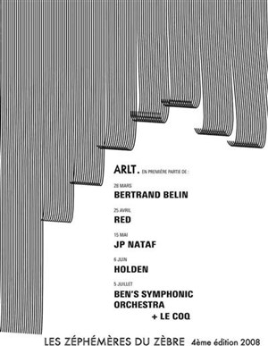 Affiche de Les Zéphémères du Zèbre - 4ème édition Arlt.+ JP Nataf