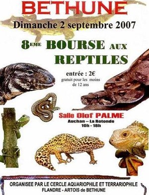 Affiche de 8eme bourse aux reptiles