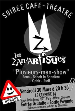 Affiche de Les Zan'artistes au Carbone 14