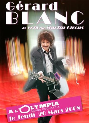 Affiche de Gérard Blanc à l'Olympia