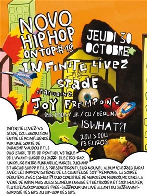 Affiche de Novo Hip Hop on Top #19- Infinite Livez vs Stade (feat Joy Frempong) + Iswhat?!
