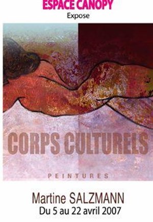 Affiche de Martine Salzmann - expo Corps Culturels - peinture