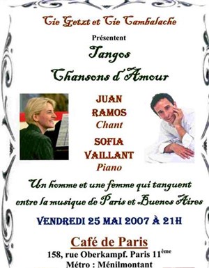 Affiche de Tangos - Chansons d'Amour