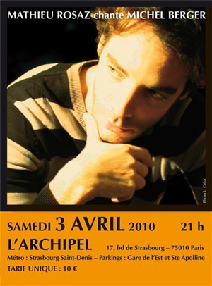 Affiche de Mathieu Rosaz chante Michel Berger