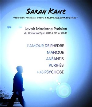 Affiche de L'Amour de Phèdre (Phaedra's Love) — Festival Sarah Kane