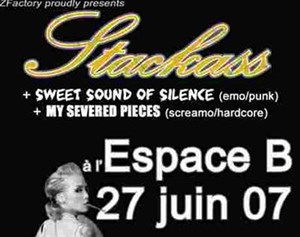 Affiche de Stackass en concert à paris!!!