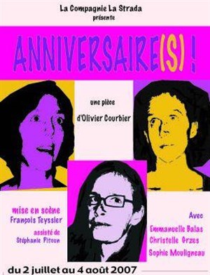 Affiche de Anniversaire(s)!! | Théo Théâtre
