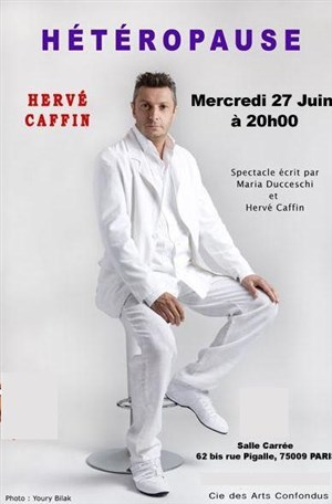 Affiche de Hervé Caffin dans Hétéropause - Festival LGBT d'Humour