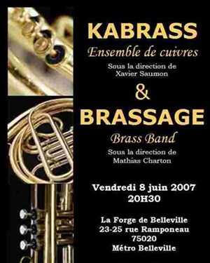 Affiche de Concert : La fête des cuivres