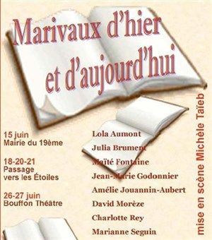 Affiche de Marivaux, d'hier à aujourd'hui | Bouffon théâtre