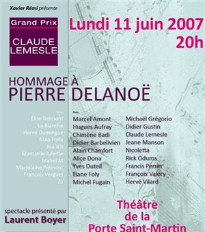Affiche de Grand prix claude lemesle 2007 - hommage à pierre delanoë