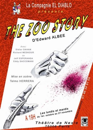 Affiche de The zoo story | Théâtre de Nesle