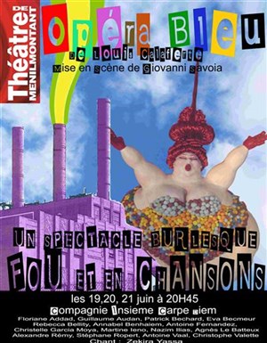 Affiche de Opera Bleu | Théâtre de Ménilmontant
